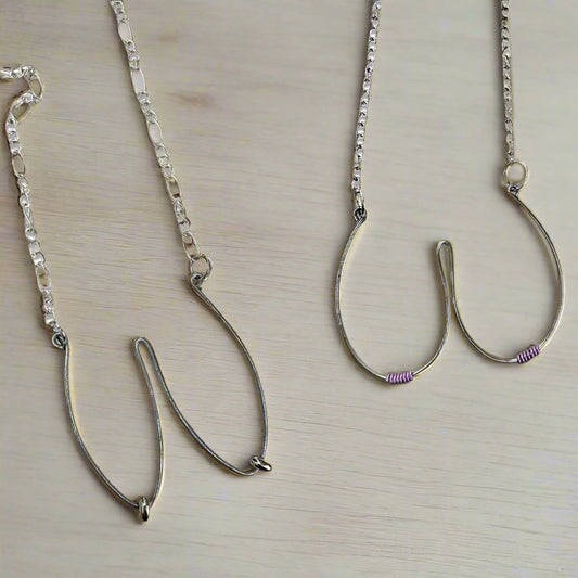 boob necklaces, customize shape and charms, handmade necklace, gold necklace, silver necklace, copper necklace