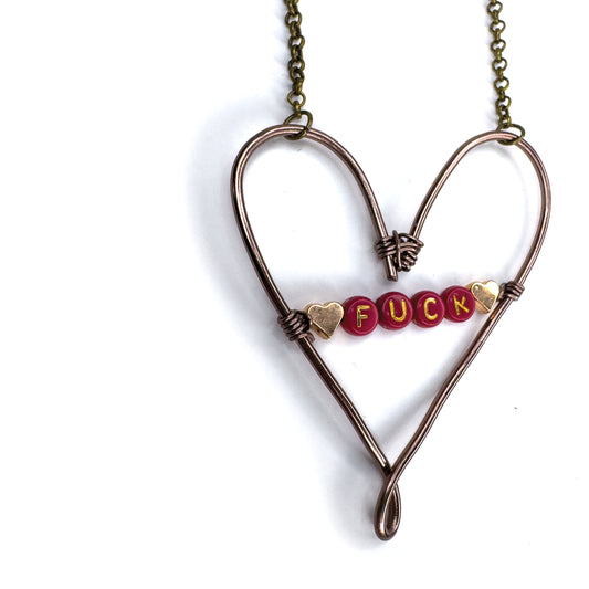 F**K Heart Necklace