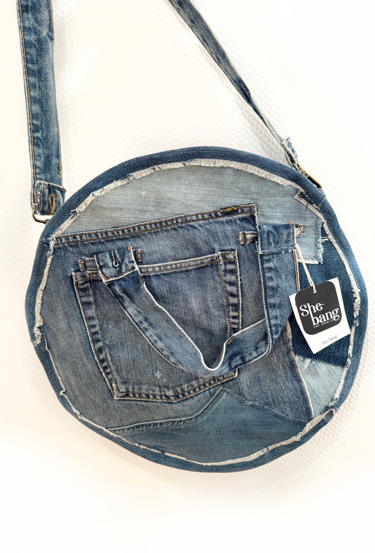 Denim Circle Bag- Indigo Wash