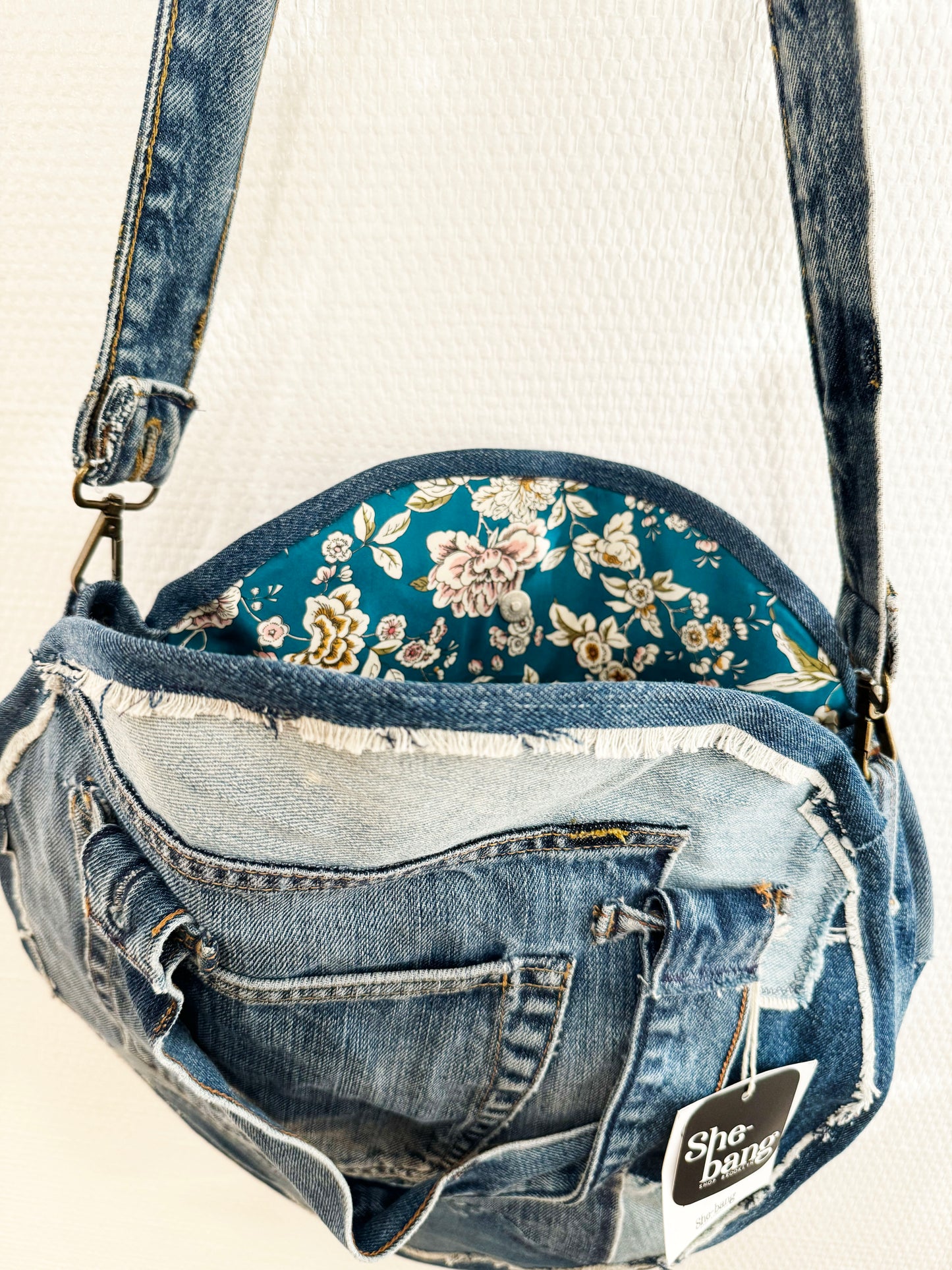 Denim Circle Bag- Indigo Wash