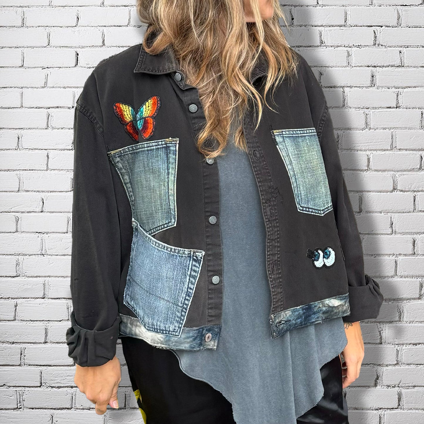 Butterfly Cowboy Denim Jacket