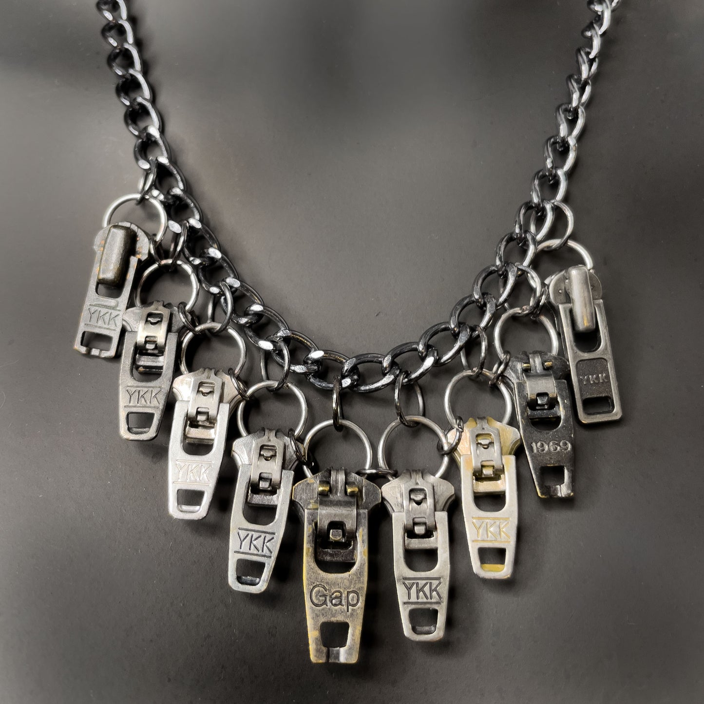 Zipper Necklace, Silver