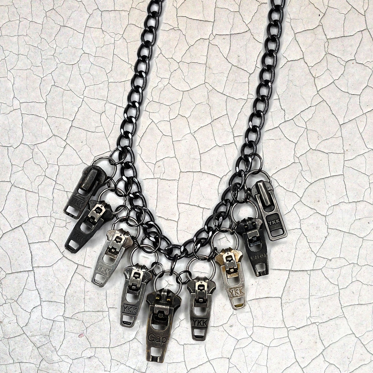 Zipper Necklace, Silver