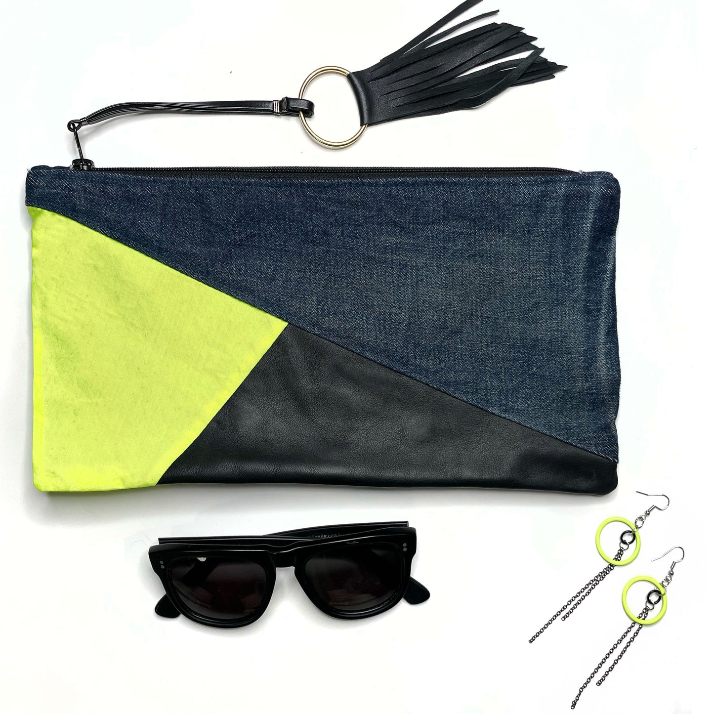 she-bang is upcycled handmade unique handbags, recycled denim bags, handmade genuine leather bags, completely one of a kind bags made by local brooklyn designers.