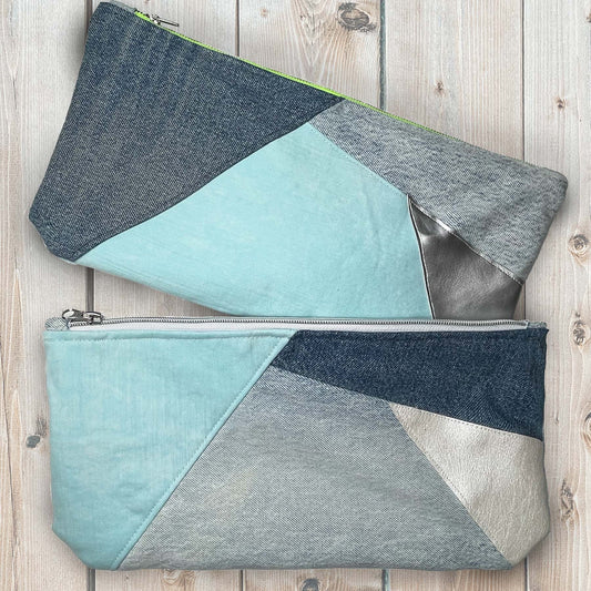 she-bang is upcycled handmade unique handbags, recycled denim bags, handmade genuine leather bags,  completely one of a kind bags made by local brooklyn designers.