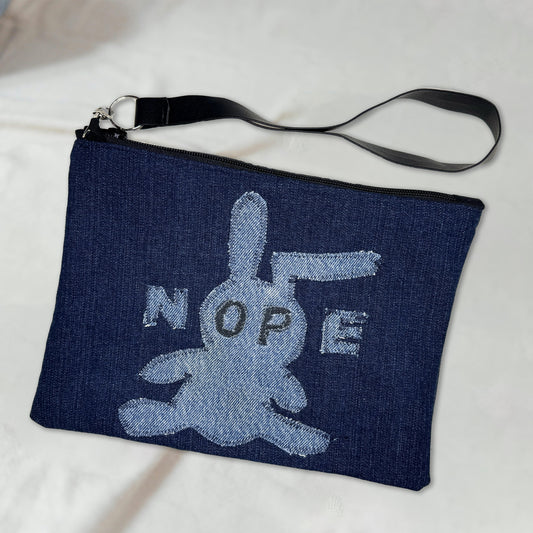 Nope Bunny Denim Bag