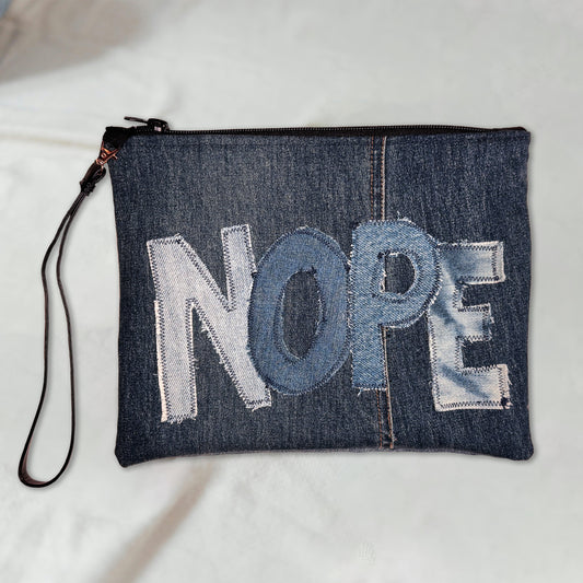 Nope  Denim Bag