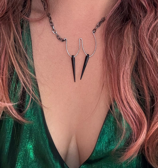 Custom BOOB Necklace, Wire and Chain