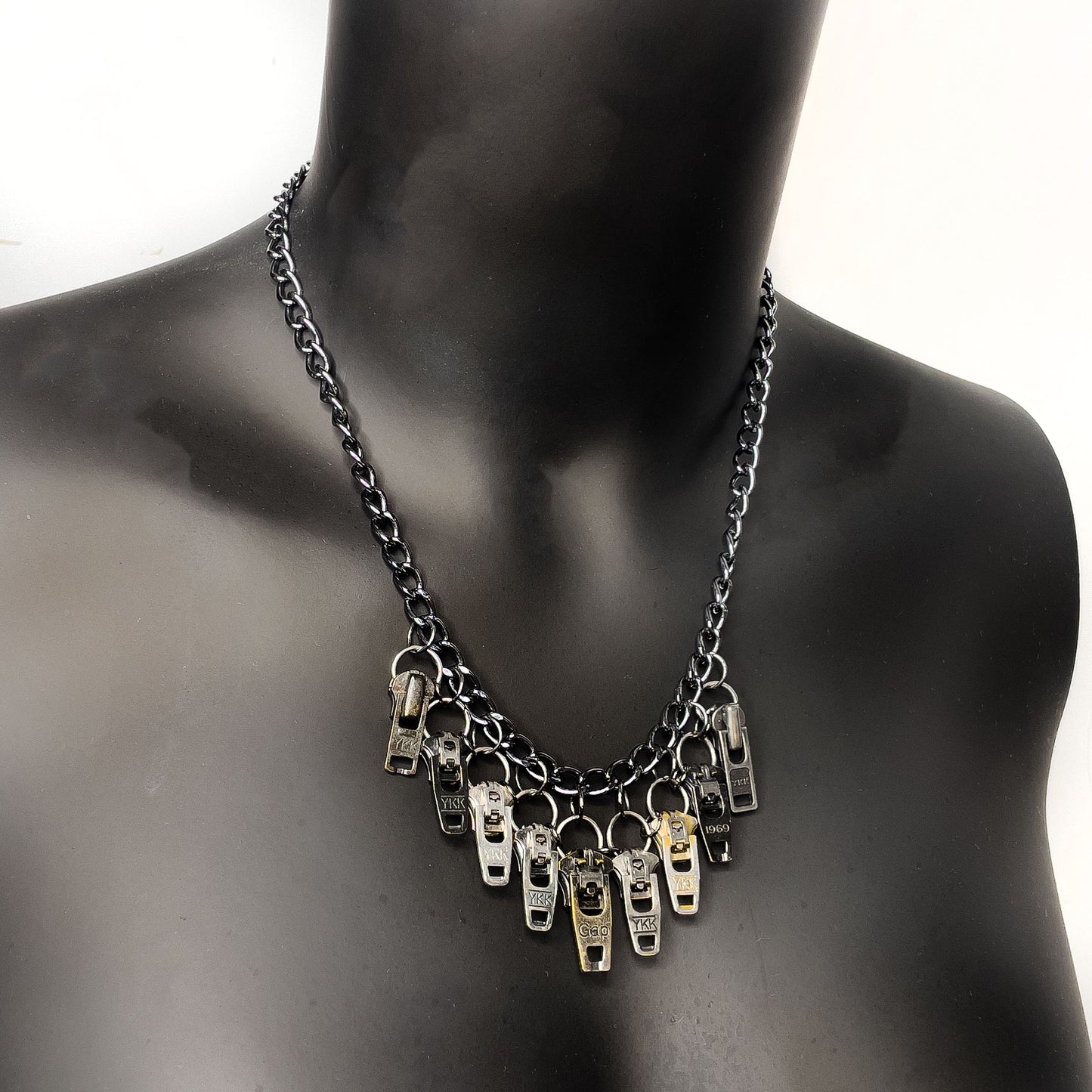 Zipper Necklace, Silver