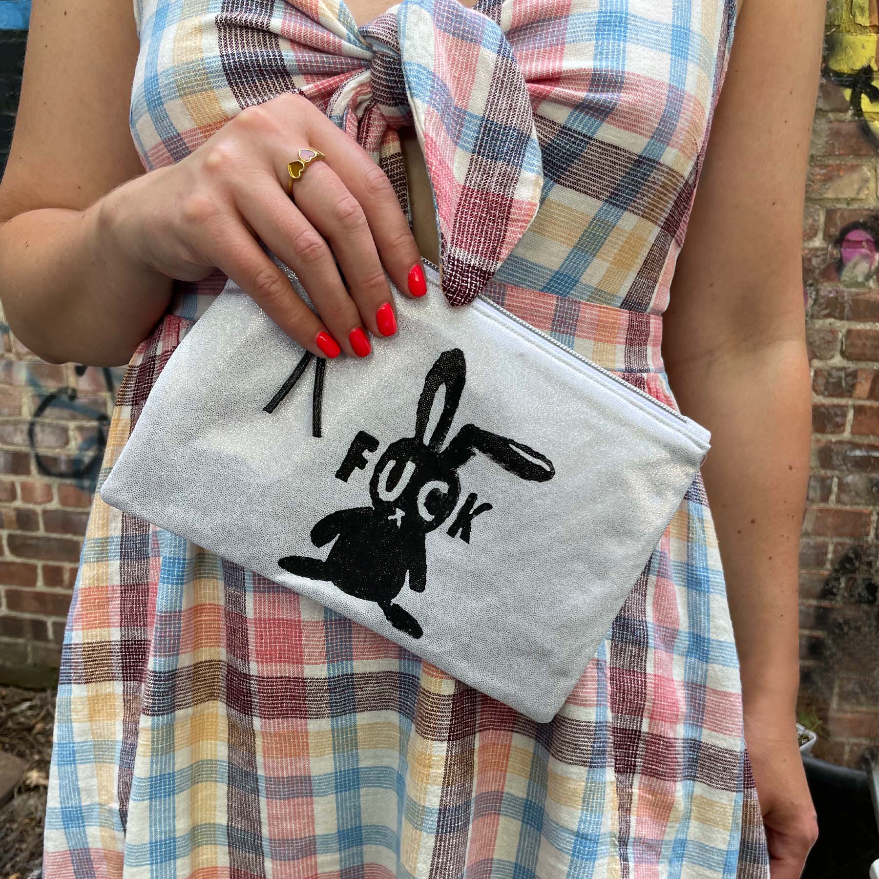she-bang is upcycled handmade unique handbags, recycled denim bags, handmade genuine leather bags,  completely one of a kind fuck bunny  bags made by local brooklyn designers.