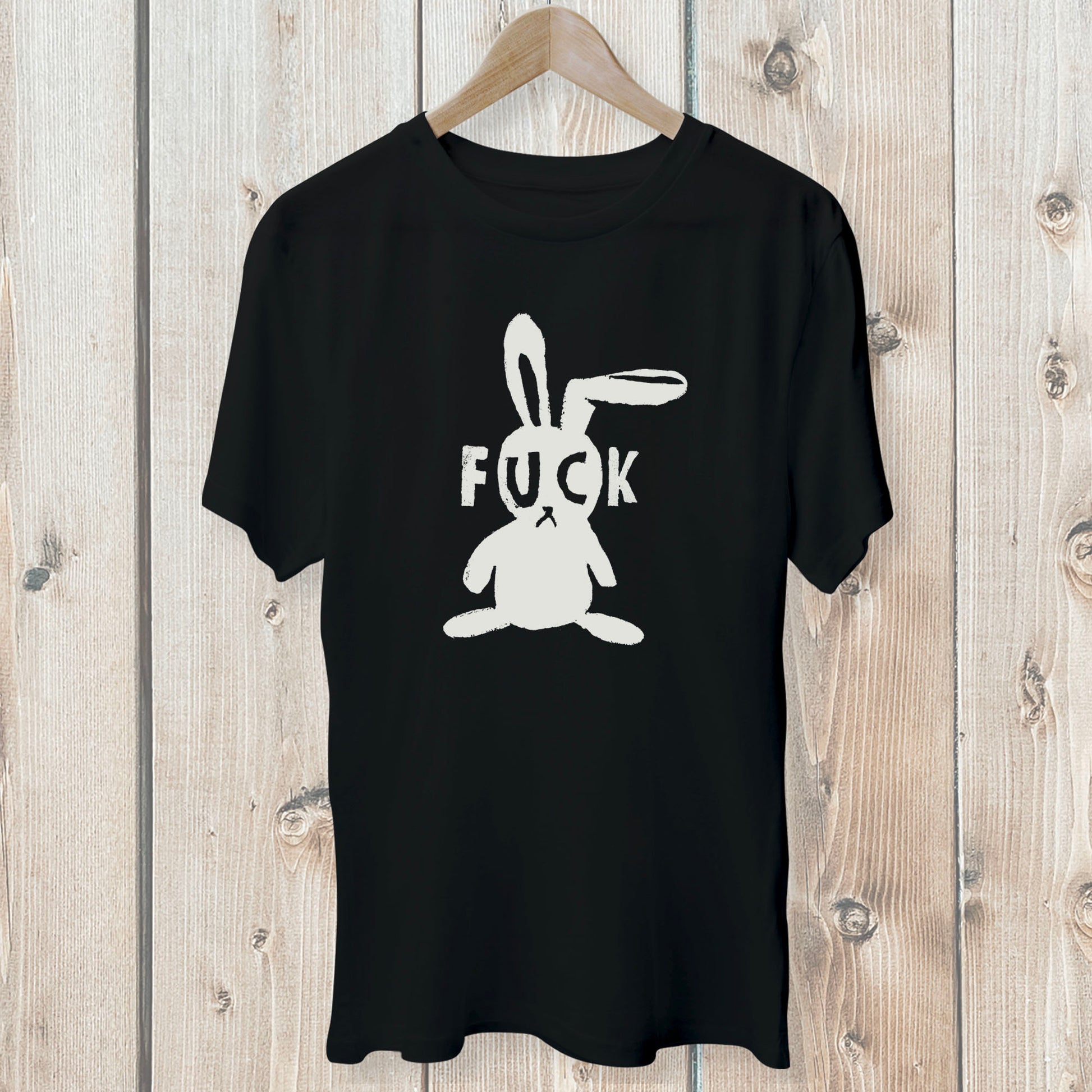 Handmade and Unique clothing... either one-of-a-kind or very limited. Styles range from upcycled garments that we re-imagine into something one of a kind, to our own original styles that we design and construct ourselves, right in Brooklyn, NY. the fuck bunny tee is original art and handpainted design tee.