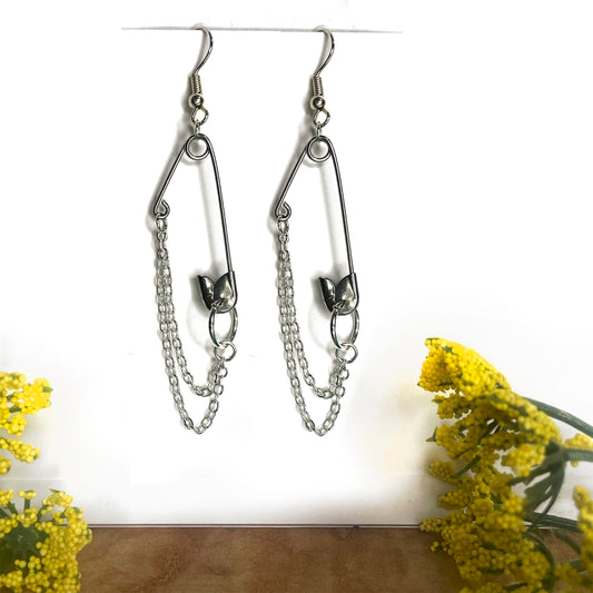 Safety First, Unique Safety Pin Earrings