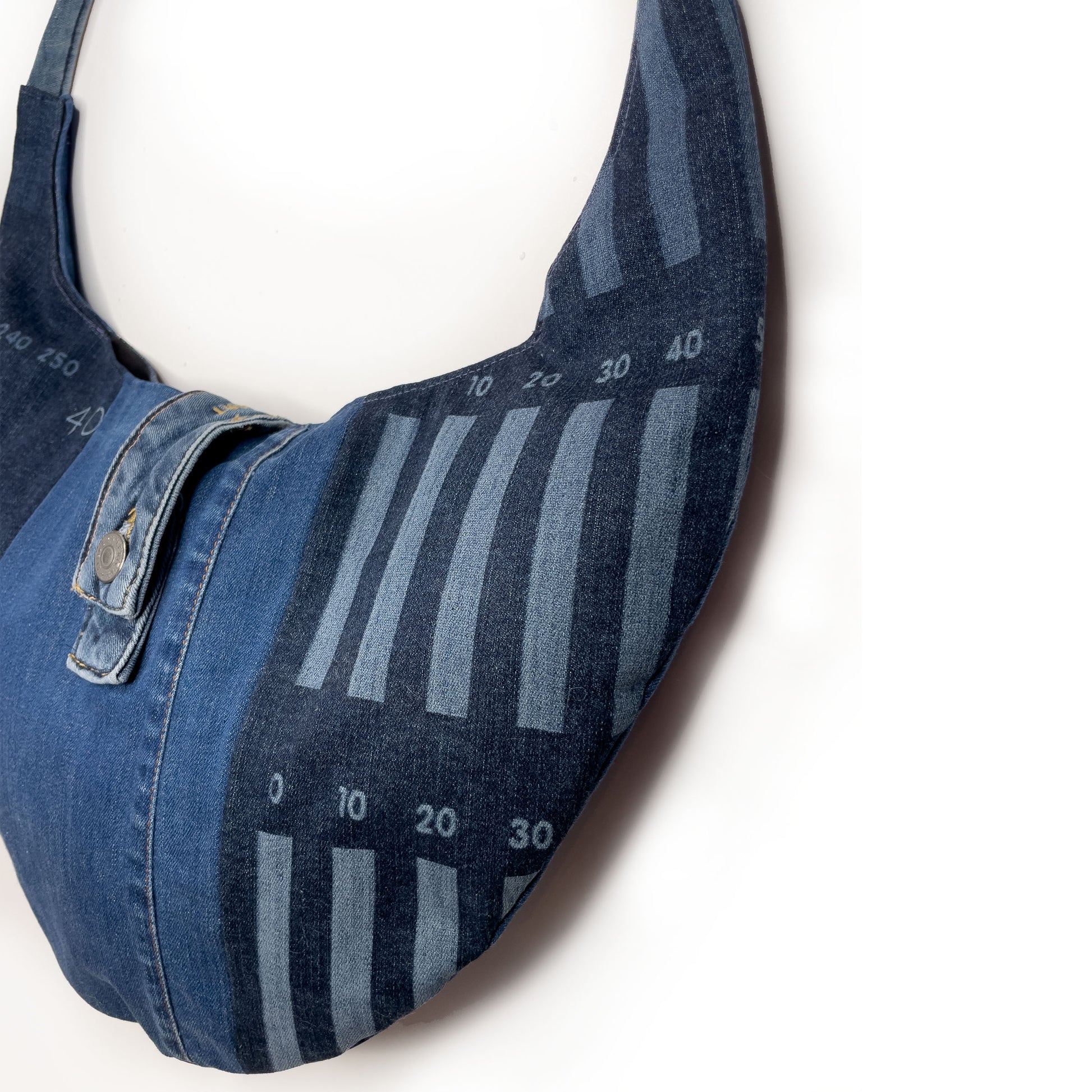 DIY RECYCLED JEANS PATCHWORK BOHO BAG, JEANS TOTE BAG